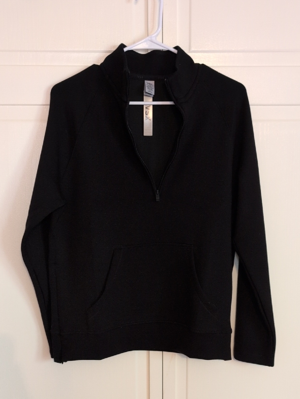 VSX By Victoria's Secret Women's Black Half-Zip Modal Blend Pullover Size M NWT